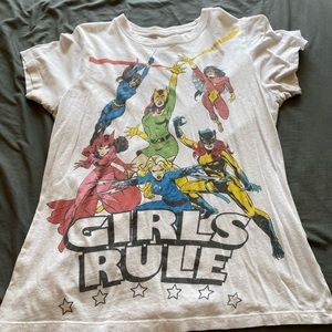 Girls Rule Women of Marvel T-Shirt